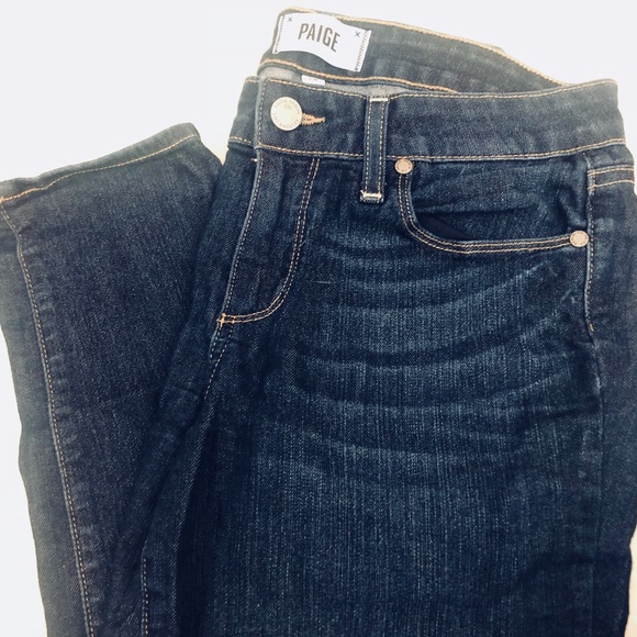 PAIGE Dark Kylie Crop Skinny Jeans - Picture 3 of 7